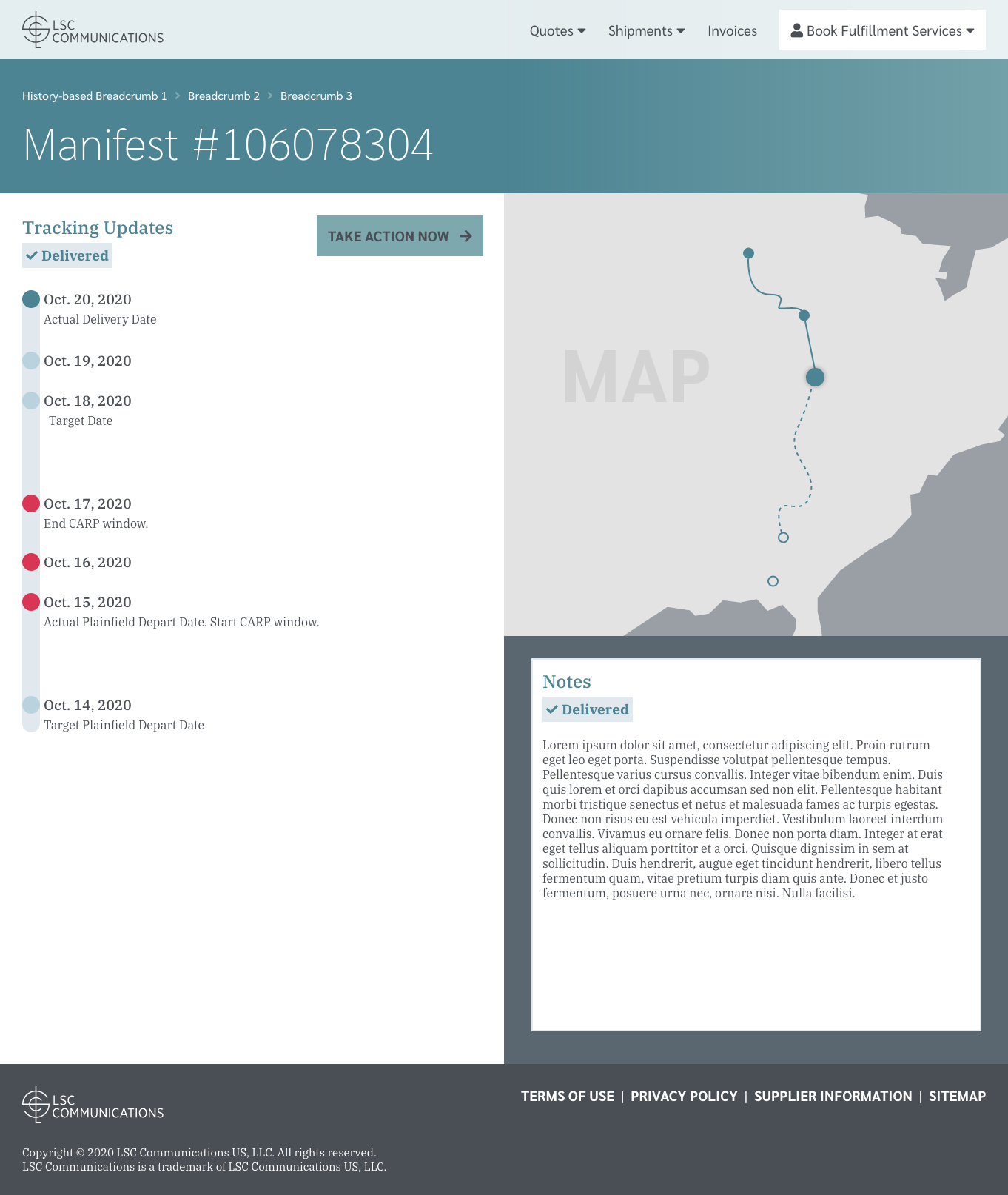 Amazon chargeback mockup - manifest detail vertical