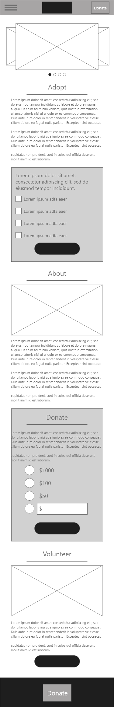Desktop Wireframe